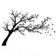 Tree silhouettes Wall Decal
