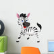 Funny Zebra Wall Decal