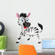 Funny Zebra Wall Decal
