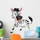 Funny Zebra Wall Decal