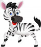 Funny Zebra Wall Decal