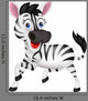 Funny Zebra Wall Decal
