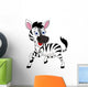 Funny Zebra Wall Decal