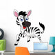 Funny Zebra Wall Decal