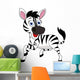Funny Zebra Wall Decal