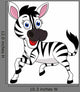Funny Zebra Wall Decal