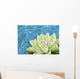 artificial white water lily flower Wall Mural
