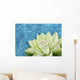 artificial white water lily flower Wall Mural