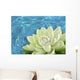 artificial white water lily flower Wall Mural
