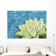 artificial white water lily flower Wall Mural