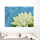 artificial white water lily flower Wall Mural