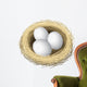 Layered vector illustration of nest eggs Wall Decal