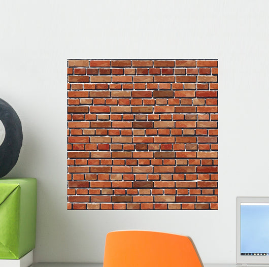 Old Red Brick Wall Wall Decal