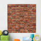 Old Red Brick Wall Wall Decal