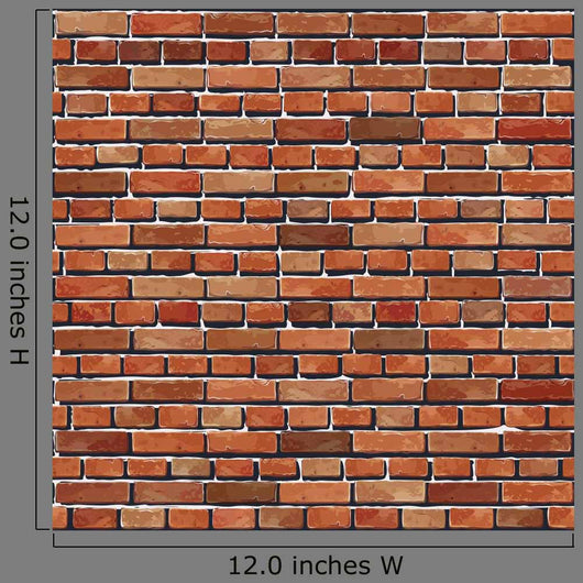 Old Red Brick Wall Wall Decal