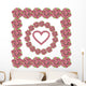 Set Elements Roses Wall Mural