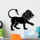 Stylised Lion illustration Wall Decal