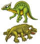 Two Dinosaurs Wall Decal