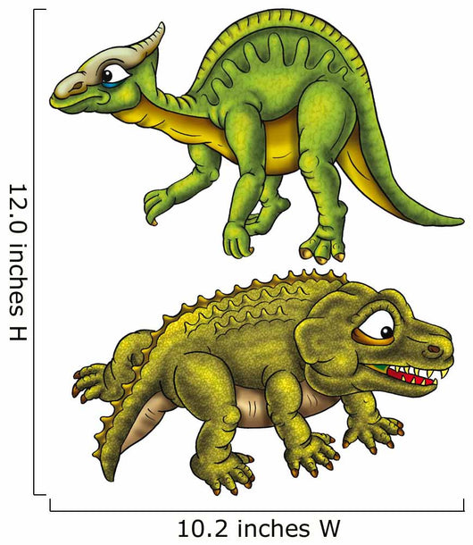 Two Dinosaurs Wall Decal