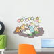 Animals with Balloons and Sweets Wall Decal