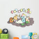 Animals with Balloons and Sweets Wall Decal