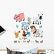 Farm Animals Collection Set Wall Decal Sticker Set