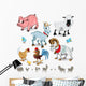 Farm Animals Collection Set Wall Decal Sticker Set