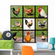 Nine Photos Mosaic Roosters