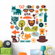 Set of cute various elements for design Wall Mural