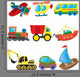 Cartoon Transport Vector Set