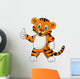 Cute Young Tiger Cartoon Expression Wall Decal