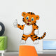 Cute Young Tiger Cartoon Expression Wall Decal