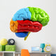 Colorful Brain Wall Decal