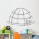 Igloo - Vector Illustration Wall Decal