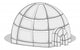 Igloo - Vector Illustration Wall Decal