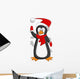 Penguin - Christmas Vector Illustration Wall Decal