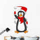 Penguin - Christmas Vector Illustration Wall Decal