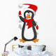 Penguin - Christmas Vector Illustration Wall Decal