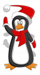 Penguin - Christmas Vector Illustration Wall Decal