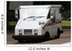 White Mail Truck Delivering Mail Wall Mural