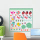 Scrapbook Elements With Birds and Insects Wall Decal
