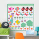 Scrapbook Elements With Birds and Insects Wall Decal