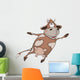 Cheerful cow. Cartoon Wall Decal