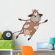 Cheerful cow. Cartoon Wall Decal