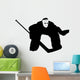 Ice Hockey Goalie Wall Decal