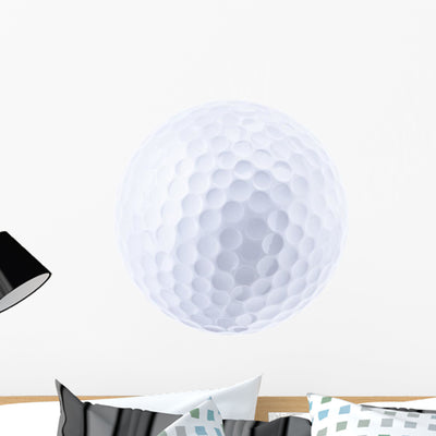 Golf Ball Wall Decal shown on a wall