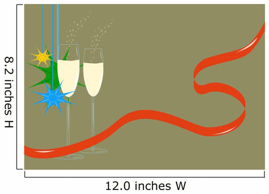 Glasses of Champagne Wall Mural