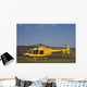 Yellow fire brigade helicopter Wall Mural