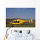 Yellow fire brigade helicopter Wall Mural