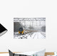 Train in snow Wall Mural